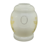 Hũ Ngọc Lưu Ly Trắng Khắc Bát Nhã Tâm Kinh HP-06