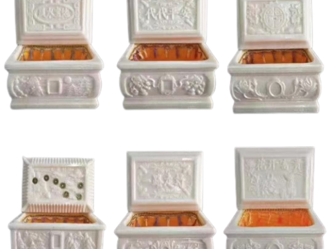 Bộ hũ đựng tro cốt ngọc bích