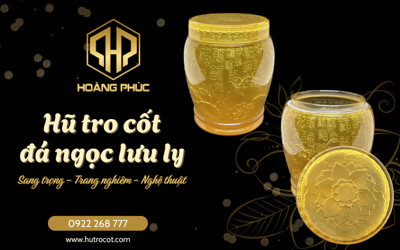 Hũ tro cốt đá ngọc lưu ly