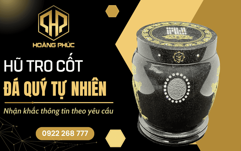 Hũ tro cốt đá quý tự nhiên