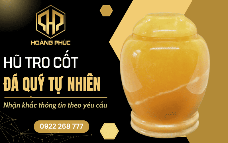 Hũ tro cốt đá quý tự nhiên