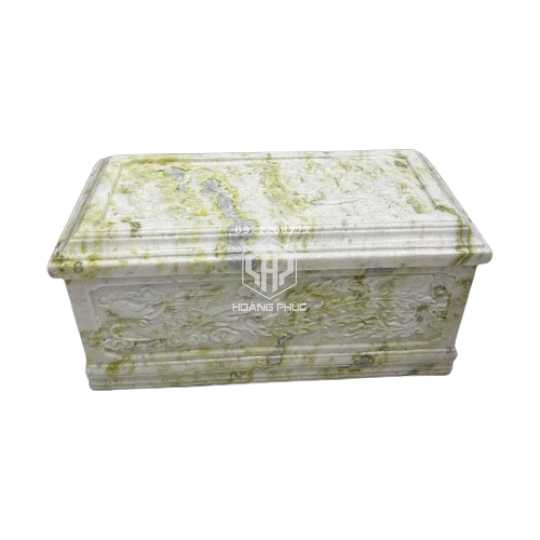 Quách Đá xanh hoa điêu khắc rồng phượng 3D