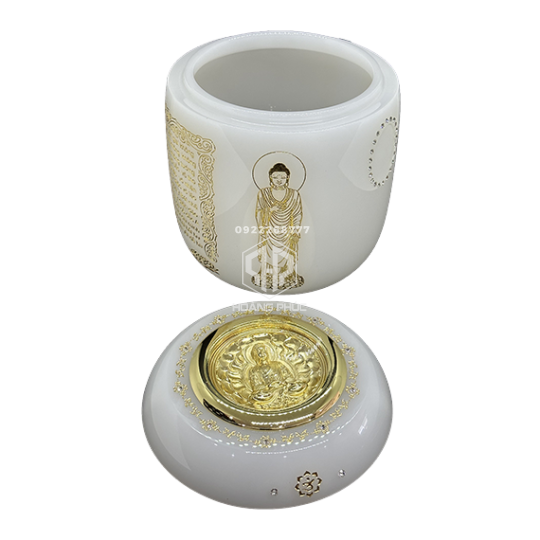 Hũ đựng tro cốt nắp phật 3D