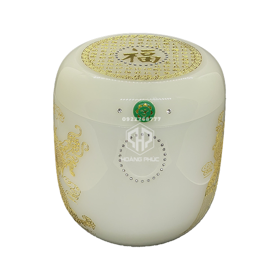 Hũ đựng tro cốt điêu khắc long phụng