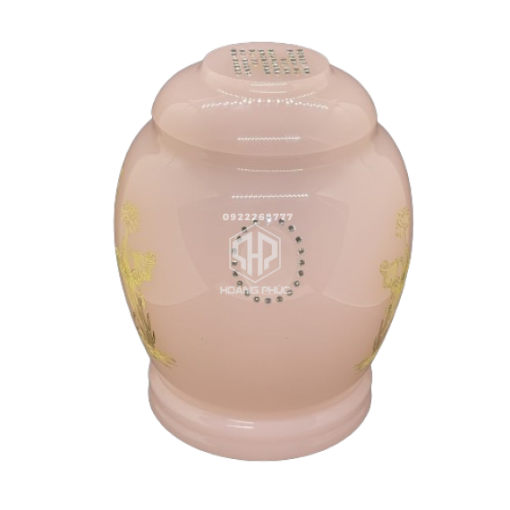 hũ đựng tro cốt ngọc lưu ly hồng